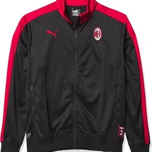 Puma AC Milan Men's Black and Red Track Jacket Size M